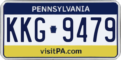 PA license plate KKG9479