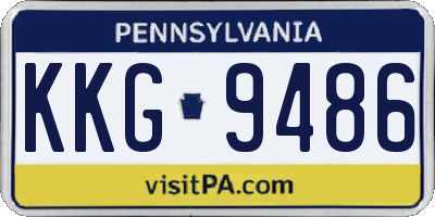 PA license plate KKG9486