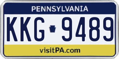 PA license plate KKG9489