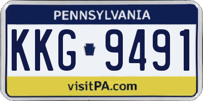 PA license plate KKG9491