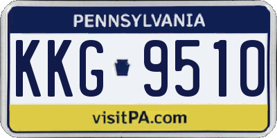 PA license plate KKG9510