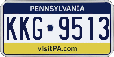 PA license plate KKG9513