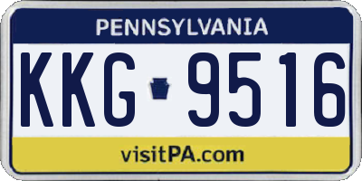 PA license plate KKG9516