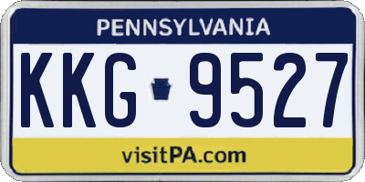 PA license plate KKG9527