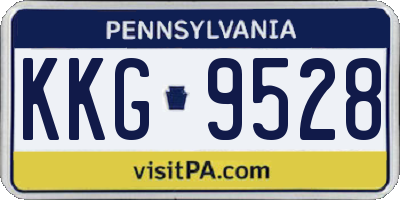 PA license plate KKG9528
