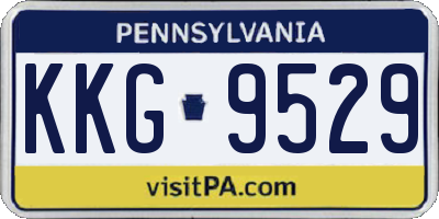 PA license plate KKG9529