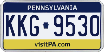 PA license plate KKG9530