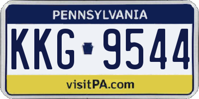 PA license plate KKG9544