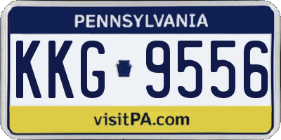 PA license plate KKG9556