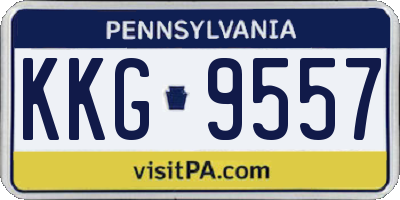 PA license plate KKG9557