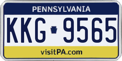 PA license plate KKG9565