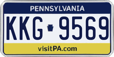 PA license plate KKG9569