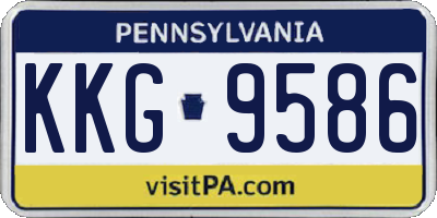 PA license plate KKG9586