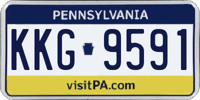 PA license plate KKG9591