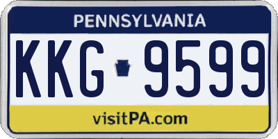 PA license plate KKG9599