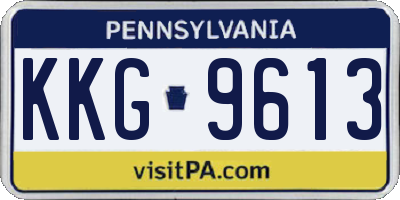 PA license plate KKG9613