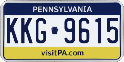 PA license plate KKG9615