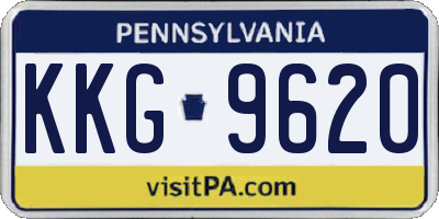 PA license plate KKG9620