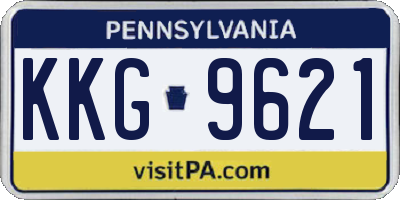 PA license plate KKG9621