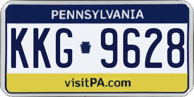 PA license plate KKG9628