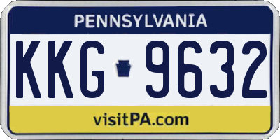 PA license plate KKG9632