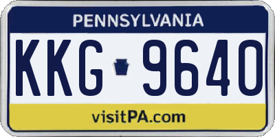PA license plate KKG9640