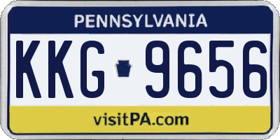 PA license plate KKG9656