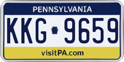 PA license plate KKG9659
