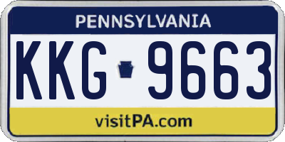 PA license plate KKG9663