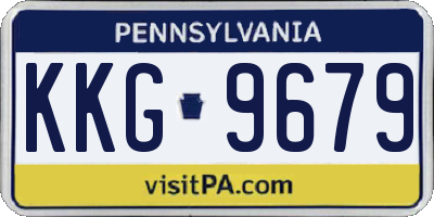 PA license plate KKG9679