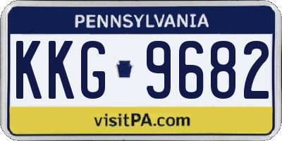 PA license plate KKG9682