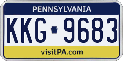 PA license plate KKG9683