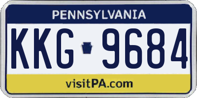 PA license plate KKG9684