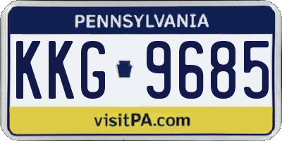 PA license plate KKG9685