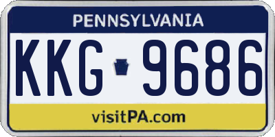 PA license plate KKG9686