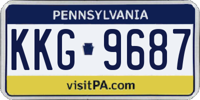 PA license plate KKG9687