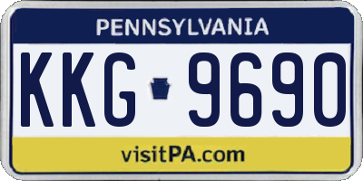 PA license plate KKG9690