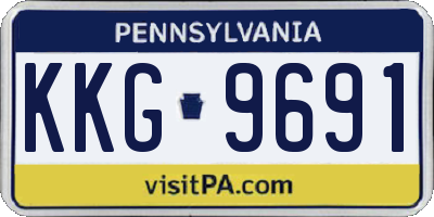 PA license plate KKG9691