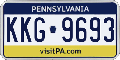 PA license plate KKG9693