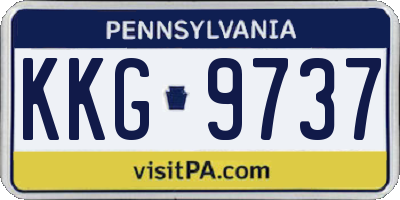 PA license plate KKG9737