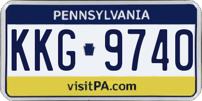 PA license plate KKG9740