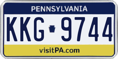 PA license plate KKG9744