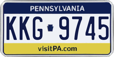 PA license plate KKG9745