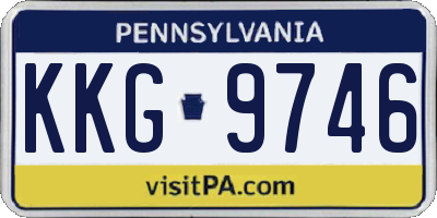 PA license plate KKG9746