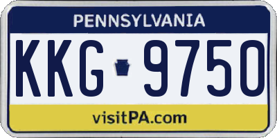 PA license plate KKG9750