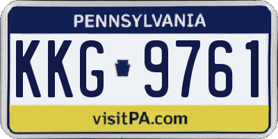 PA license plate KKG9761