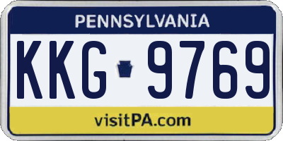 PA license plate KKG9769