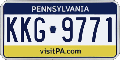 PA license plate KKG9771
