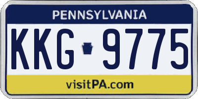 PA license plate KKG9775