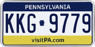 PA license plate KKG9779